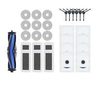 Kit d'accessoires compatible avec l'aspirateur robot ECOVACS Deebot N30 Omni : brosse principale, brosse latérale, filtre HEPA, lingette de nettoyage, sac à poussière(C)