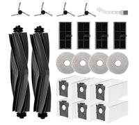 Kit d'accessoires compatibles avec Dreame X40 Ultra Complete/ X40 Master/ L40 Ultra/Mova P50 Pro Ultra Robot Aspirateur, Brosse Principale, Filtres, Brosses Latérales, Serpillières, Sacs à Poussière