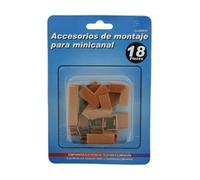 Kit d'accessoires - comprend 18 pièces, gouttière de 12 x 8 cm, fabriquée en pinotée pour des installations électriques sûres et organisées
