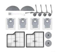 Kit d'accessoires d'aspirateur avec filtre HEPA et brosse principale anti-enchevêtrement pour Saros 10 pour Roborock, comprend des brosses latérales, des sacs à poussière, des serpillères