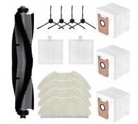 Kit d'accessoires de 14 pièces pour aspirateur AIRROBO T20+, pièces de rechange 1 brosse rouleau principale, 4 tampons de nettoyage, 2 filtres HEPA, 3 sacs à poussière, 4 brosses latérales