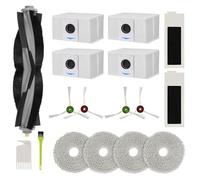 Kit d'accessoires de 17 pièces pour aspirateur robot ECOVACS DEEBOT T20 Omni, pièces de rechange, brosse principale, brosse latérale, filtre, serpillère, sac à poussière