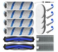 Kit d'accessoires de 20 pièces pour aspirateur Ecovacs X11 OmniCyclone, avec brosses principales, balais à rouleaux en microfibre, brosses latérales, filtres éponge, filtres HEPA