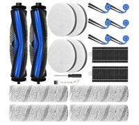 Kit D'Accessoires de 20 Pièces pour Ecovacs pour Deebot X11 OmniCyclone: Brosse Principale, Rouleau, Éponge, Filtre et Filtres HEPA