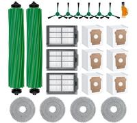 Kit d'accessoires de 22 pièces pour aspirateur Robot iRobot Roomba Plus 505/405, 2 brosses à Rouleaux, 4 serpillères, 3 filtres HEPA, 6 brosses latérales, 6 Sacs d'aspirateur pièces de Rechange