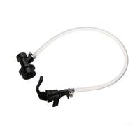 Kit d'accessoires de brassage avec coupleur de boule de bière et robinet de pique-nique en plastique pour gazéification de fût de 50 cm et 100 cm de longueur