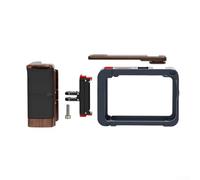 Kit d'accessoires de cage et de poignée latérale pour DJI OSMO-Action 6, support vidéo en métal de protection magnétique, adaptateur de montage pour griffe froide, barre d'extension pour DJI