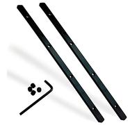 Kit d'accessoires de connecteur de rail de guidage 71358 482107 compatible avec Festool | Makita | DeWalt scie sur rail pour coupes longues sécurisées, lot de 2, noir