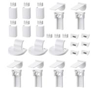 Kit d'accessoires de fixation pour store plissé - 36 pièces de rechange pour rideaux à rouleaux, pinces de fixation pour store