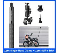 Kit d'accessoires de guidon monopode pour Moto Insta360 x2 x3 x4 x5,bâton de Selfie pour Insta 360 x2 x3 x4 x5-Single Clamp Mount