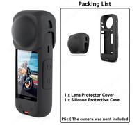 Kit d'accessoires de protection pour caméra Insta360 X4, protection d'objectif/couvercle de protection en Silicone/protecteurs d'écran/étui pour appareil photo Insta 360 X4-KIT A