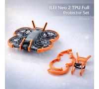 Kit d'accessoires de protection pour drone Neo 2 : protections d'hélices, pare-chocs en fibre de carbone, aile arrière et train d'atterrissage (version TPU souple) Black-TPU