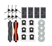 Kit d'accessoires de rechange 5 en 1: sacs à poussière, serpillière, brosses latérales principales, chiffons de nettoyage compatibles avec les aspirateurs robots Dreame L40 Ultra / X40 Ultra.