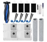 Kit d'accessoires de rechange compatible avec aspirateur robot Ecovacs T90 Pro Omni, X9S Pro Omni Robot aspirateur et serpillère, pièces de rechange, 1 brosse principale, 4 brosses latérales, 4