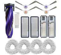 Kit d'accessoires de rechange compatible Narwal Freo X Ultra, y compris 1 brosse principale+4 brosses latérales, 2 filtres HEPA+4 tampons serpillières + 2 sacs à poussière