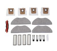 Kit d'accessoires de rechange d'origine pour aspirateur robot Xiaomi H40 et OV51 : brosse principale, 4 brosses latérales, 4 filtres HEPA, 4 lingettes, 4 sacs à poussière, 1 brosse de nettoyage