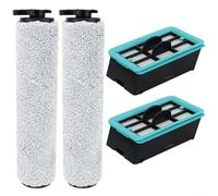Kit d'accessoires de rechange pour aspirateur Bissell pour CrossWave HF2/3845N/3831, 2 brosses à roulettes, 2 filtres
