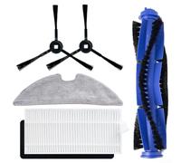 Kit d'accessoires de rechange pour aspirateur Blaupunkt/BlueBot/Xtreme BPK-VCBB1XTE/VRillo J300, 1 principal, 1 filtre, 1 chiffon serpillère et 2 brosses latérales