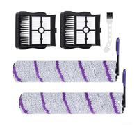 Kit d'accessoires de rechange pour aspirateur humide et sec pour X-Clean 10 et Narwal S20 Pro pour nettoyage des sols ménagers et dépoussiérage avec 2 filtres, 2 brosses à rouleau et brosse de
