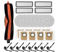 Kit d'accessoires de rechange pour aspirateur Mijia pour aspirateur 5C/OV42CN - Comprend 1 brosse principale, plusieurs serpillères, filtres, lot de 4 ou 8 sacs à poussière, tissu non tissé, aucun
