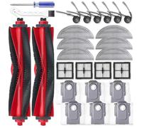 Kit D'Accessoires de Rechange pour Aspirateur Robot pour Roborock Q10 S5/Q10 S5+/Q10 X5/Q10 X5+. Pièces Détachées.