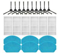 Kit d'accessoires de rechange pour Cecotec Conga 999 Origin X-Treme pour EICOBOT BR150 Robots aspirateurs 10 brosses latérales 6