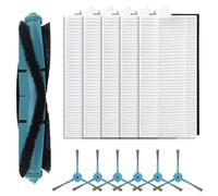 Kit d'accessoires de rechange pour Cecotec pour Conga 7490/8290 pour aspirateur robot Immortal, 1 brosse principale, 6 brosses latérales, 4 filtres