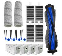 Kit d'accessoires de rechange pour ECOVACS pour Deebot T80S Omini - Brosse principale - Brosses latérales - Balai à rouleau - Filtres à poussière - Brosse de nettoyage efficace - Filtration améliorée