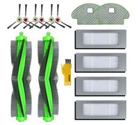 Kit d'accessoires de rechange pour robot aspirateur iRobot Roomba Combo R111840 R1138 14 paquets 2 brosses principales, 4 filtres