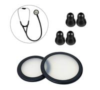 Kit D'accessoires De Rechange Pour Stéthoscope Littmann Classic 3,Cardiology 3 Et Cardiology 4-Pièces De Rechange Pour Stéthoscope Littmann-Cache Diaphragme Et Embouts De Rechange-Noir