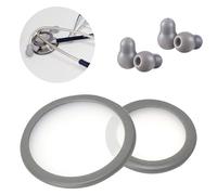 Kit D'accessoires De Rechange Pour Stéthoscope Littmann Classic 3,Cardiology 3 Et Cardiology 4-Pièces De Rechange Pour Stéthoscope Littmann-Cache Diaphragme Et Embouts De Rechange (Gris)
