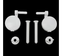 Kit d'accessoires de rechange pour toilettes - 2 pièces - Charnière, boulon et vis de fixation pour toilettes sécurisées et stables