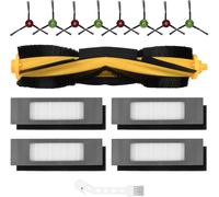 Kit d'accessoires de remplacement compatible avec Ecovacs Deebot N8 - Brosse principale, filtres, brosses latérales et chiffon de nettoyage