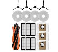 Kit d'accessoires de remplacement compatible avec l'aspirateur robot JONR P20PRO, brosse principale T5 Pro, brosses latérales, filtres, lingettes et sacs à poussière