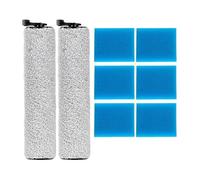 Kit D'accessoires De Remplacement, Compatible Avec L'aspirateur Tineco Ifloor 2, Comprenant 2 Brosses Rotatives Et 6 Mousses De Préfiltre.