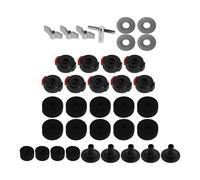 Kit D'accessoires de Remplacement Feutres et Manchons Noirs en Plastique | Compatibilité pour Hi-hat et Matériel de Cymbale, Accessoires Complets pour Batteurs et Ingénieurs du Son