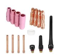 Kit d'accessoires de soudage 16 pièces, électrode en cuivre à haute conductivité, robuste et pratique pour les projets de soudage au chalumeau argon