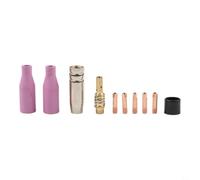 Kit d'accessoires de soudage pour brûleur MB14 MB15 | Comprend 5 embouts de contact, 2 buses en céramique, 1 buse de gaz, 1 isolateur, s'adapte aux torches MB14/MB15