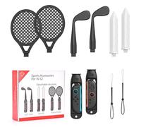 Kit d'Accessoires de Sport pour Nintendo Switch 2 - Tennis, Golf & Chambara, Pack Familial Compatible avec Switch 2 Sports, Pack Switch 2 Familial pour Jeux Sportifs, Switch 2 Sports Bundle