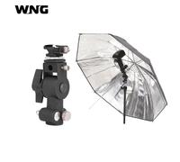 Kit d'accessoires de studio Flash Hot Shoe,support de parapluie,support de lumière à montage à vis de 1/4 "",support rapide de type D avec parapluie argenté