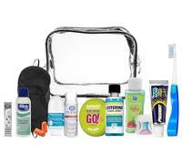 Kit d'accessoires de voyage (kit de voyage), adapté aux bagages à main en avion, en vacances et en voyage d'affaires. Contient des produits de soins personnels supplémentaires dans une trousse de