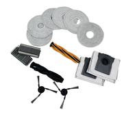 Kit d'accessoires d'origine compatible avec aspirateur robot Dreame X40Plus/Pro Ultra/X50/X50Pro/Master/Ultra Complete/Ultra/S40, 1 brosse principale, 1 brosse roulante, 2 filtres HEPA, 2 sacs à