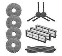Kit d'accessoires Dreame pour Dreamebot L10s Pro, comprenant 1 brosse principale, 2 brosses latérales, 3 filtres à poussière, 2 paires de serpillières