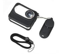 Kit d'accessoires en silicone pour GO 3S avec étui pour appareil photo, lanière, sangles anti-perte et cache-objectif