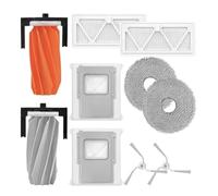 Kit d'accessoires for aspirateur Compatible avec DJI ROMO S/A | Brosse à rouleau,chiffons de vadrouille,filtres de brosses latérales,sacs à poussière,nettoyage des sols de la maison(Set1)