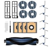 Kit D'accessoires For Aspirateur Robot, Brosse Latérale Principale, Filtre, Serpillière, Sacs À Poussière, Compatible Avec YCOC, Eufy, X10 Pro Et Omni