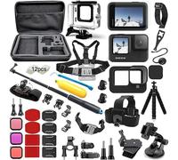 Kit d'accessoires for caméras d'action Populaires de la série GoPro: boîtier étanche, Sac de Transport et trépied for la Photographie Sportive en extérieur(XMV6610B)