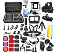 Kit d'accessoires for caméras d'action Populaires de la série GoPro: boîtier étanche, Sac de Transport et trépied for la Photographie Sportive en extérieur(XMV6610A)