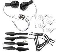 Kit d'accessoires for Drone Pliable LS11, Protecteur de Pale d'hélice A17s HJ28 for Drone Q6 G6, Bras de quadricoptère Pliable, engrenage Moteur R2s(2Pset 7mm)