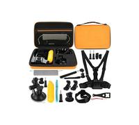 Kit D'Accessoires Gopro 20 En 1 Adaptateur Trepied Monopode Telescopique Orange YONIS Orange G